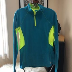 NWT SZ S  RBX turquoise/fluorescent green fleece